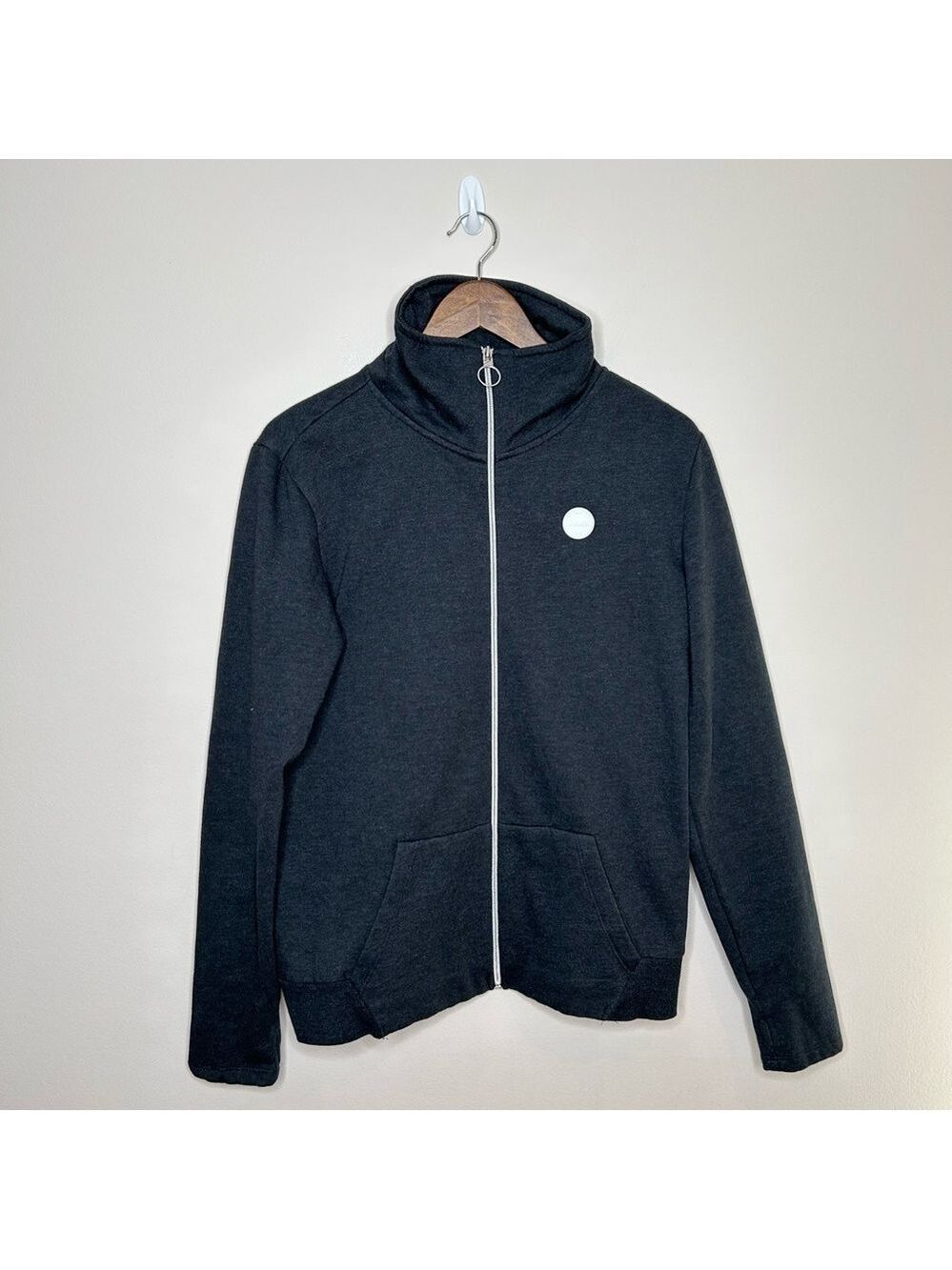 Bench Fleece Jacket Full Zip Heathered Black Large